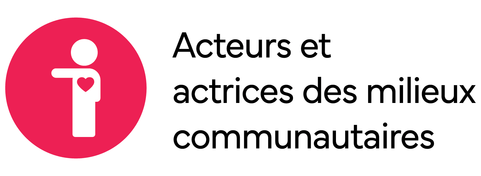 Acteurs et actrices des milieux communautaires